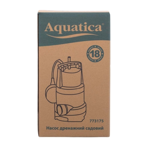 Насос дренажний садовий AQUATICA 0.75кВт Hmax 9.5м Qmax 220л/хв част. до 30мм (773175) - 14