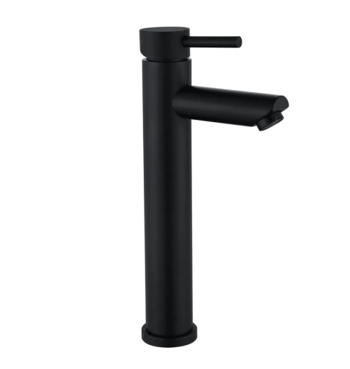 Смеситель для умывальника MIXXUS SUS-001-A-HIGH BLACK из нержавеющей стали SUS304 черный (MI8472) - 1