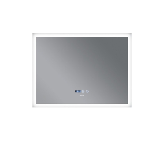Дзеркало Mixxus FLAT MR04-80x60 з Led Touch, Anti-fog, димером, регулятором яскравості, годинник (MI6928) - 2