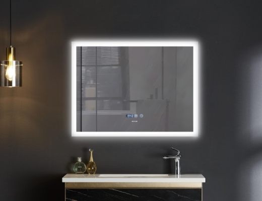 Дзеркало Mixxus FLAT MR04-80x60 з Led Touch, Anti-fog, димером, регулятором яскравості, годинник (MI6928) - 4
