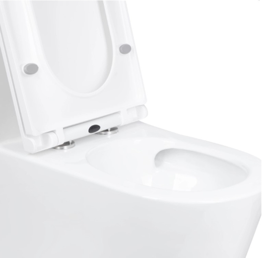 Унітаз моноблок підлоговий Mixxus BEVEL-0406-T1 690х360х790mm, система змиву TORNADO 1.0 (MI6729) - 5