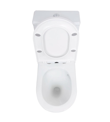 Унітаз моноблок підлоговий Mixxus BEVEL-0406-T1 690х360х790mm, система змиву TORNADO 1.0 (MI6729) - 6