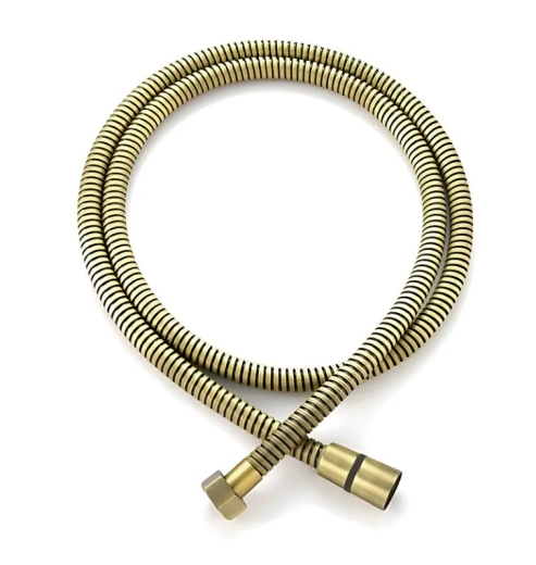 Шланг для душу KOER KB-0801-150-12 BRUSHED GOLD обплітка нерж.150 см, колір мат.золото (KR5666) - 1