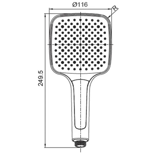 Лійка для душу Koer KP-0402-07, 3 функції (KR4989) - 2