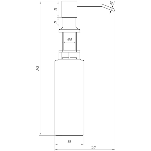 Дозатор рідкого мила BS8445 (97949003041926008) - 3