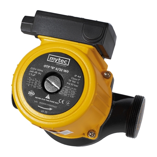 Насос циркуляционный Mytec OTP 8/32S 180, 245 Вт, H 8м, Q 135л/мин, с гайками (25983) - 3