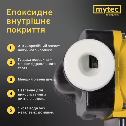 Насос циркуляционный Mytec OTP 8/32S 180, 245 Вт, H 8м, Q 135л/мин, с гайками (25983) - 7