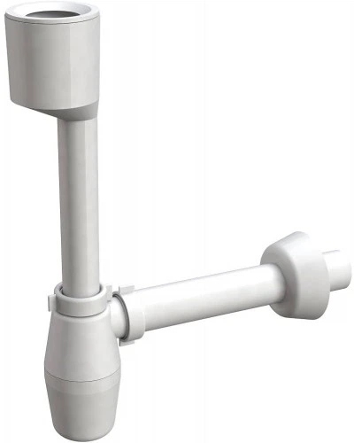 Сифон для писсуара Aqua Factory с манжетой и сливной трубой d32/40 (2621UA04GR) - 1