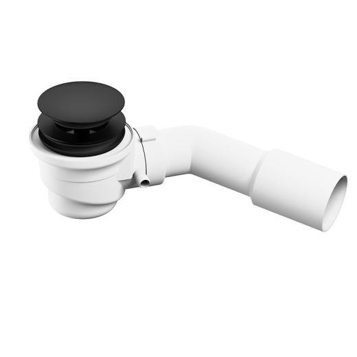 Сифон для окремостоячої ванни з системою click-clack Cersanit S904-008 чорний - 1