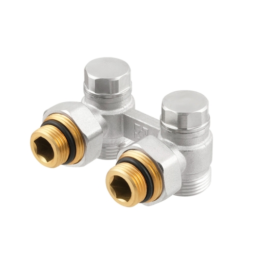 Вузол нижнього підключення радіатора кутовий Raftec 1/2"х3/4" HRKA11 (RAF80031) - 1