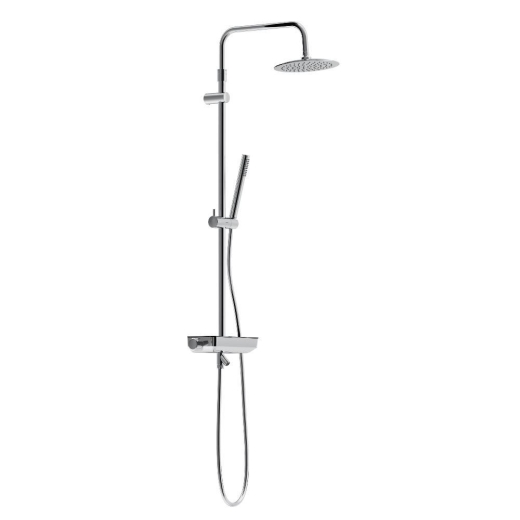 Душова система з душовим ТМС змішувачем полицею Damixa Scandinavian Pure, хром (936760000) - 1