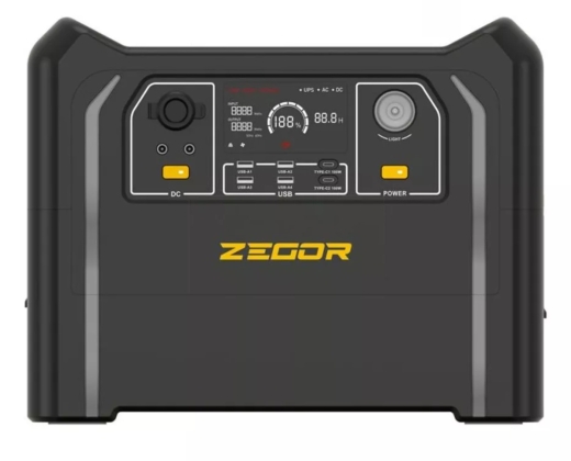 Інверторна акумуляторна зарядна станція Zegor YC2400 Turbo 2400 Вт, 2304 Вт/год (YC2400 TURBO) - 2