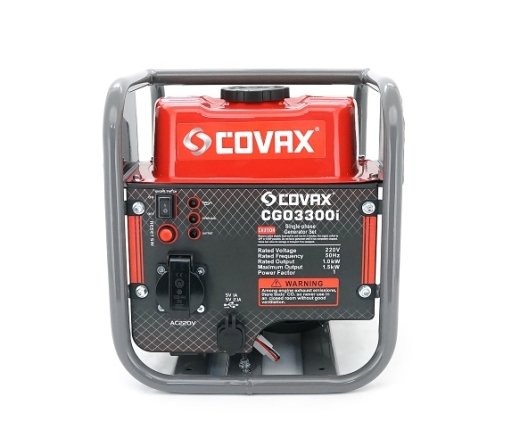 Генератор інверторний бензин COVAX CGO3300i, 1.5kW, однофазний 220V, 50Hz, 4-stroke, бак 2.3L, 341х285х315mm, 10kg (CGO3300i) - 3