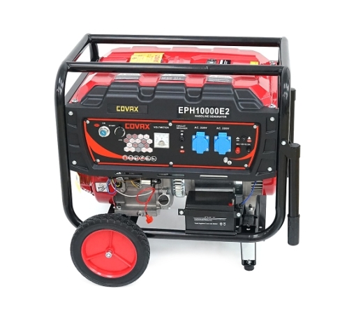 Генератор бензиновий COVAX EPH10000E2, 7.0kW, однофазний 220V, 50Hz, DC12V, 18HP, Electric Starter, tank 25L, 690x535x555mm (EPH10000E2) - 4