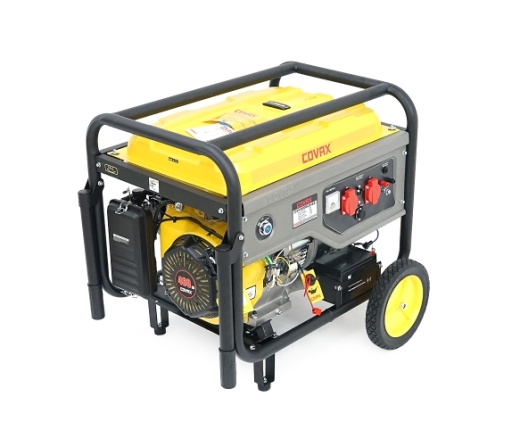 Генератор бензиновий COVAX CV10000LD-E2, 7.0kW, однофазний 220V, 50Hz, DC12V, 18HP, Recoil/Electric Starter, tank 25L, 705x550x570mm, 84kg (CV10000LD-E2) - 1