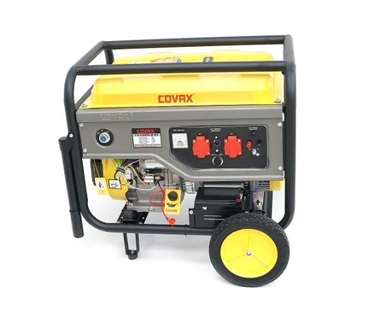 Генератор бензиновий COVAX CV10000LD-E2, 7.0kW, однофазний 220V, 50Hz, DC12V, 18HP, Recoil/Electric Starter, tank 25L, 705x550x570mm, 84kg (CV10000LD-E2) - 3