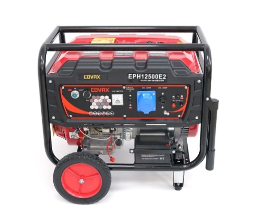 Генератор бензиновий COVAX EPH12500E2, 8.0kW, однофазний 220V, 50Hz, DC12V, 18HP, Electric Starter, tank 25L, 705x560x570mm, 86kg (EPH12500E2) - 2