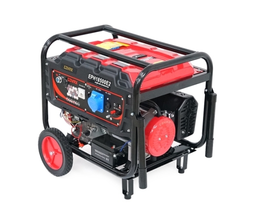 Генератор бензиновий COVAX EPH18500E2, 9.0kW, однофазний 220V, 50Hz, DC12V, 20HP, Electric Starter, tank 25L, 705x560x570mm, 88kg (EPH18500E2) - 1