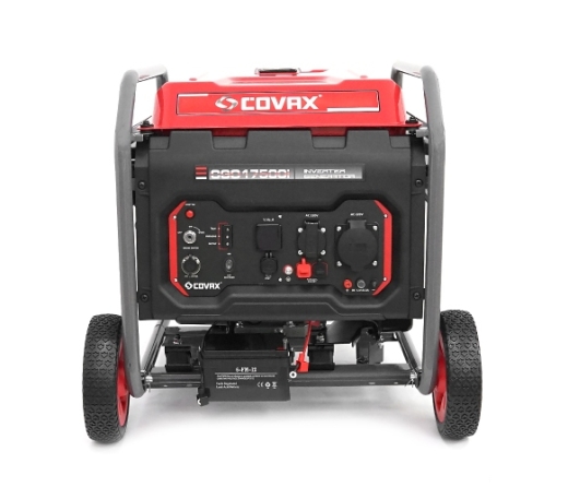 Генератор інверторний COVAX CGO17500i, 11kW, бензин, однофазний 220V, 50Hz, electrik starter, 4-stroke, бак 25L, 633х550х605mm, 70kg (CGO17500i) - 5