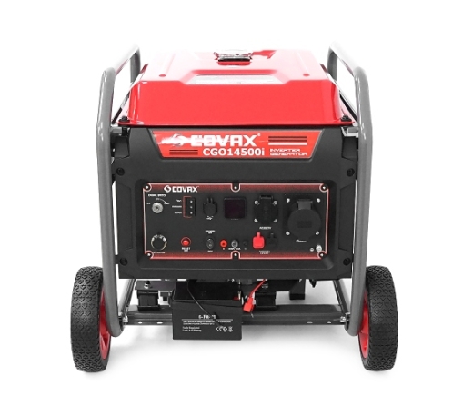 Генератор інверторний COVAX CGO14500i, 9.5kW, бензин, однофазний 220V, 50Hz, electrik starter, 4-stroke, бак 25L, 633х550x605mm, 70kg (CGO14500i) - 5