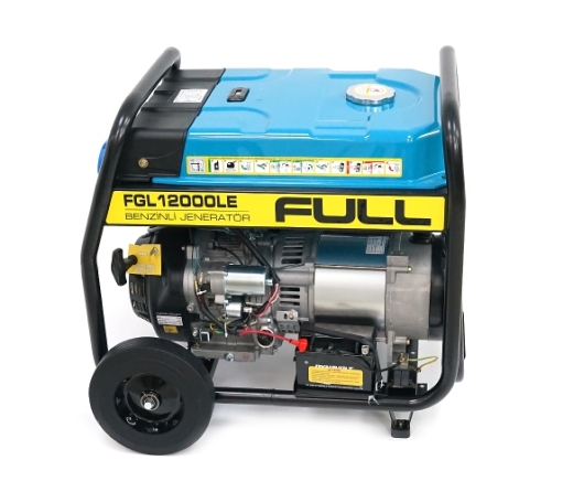 Бензиновий генератор FULL FGL 12000LE, 1-фазний 230 В, 50 Гц, 12 кВА/9,0 кВт, бак 28 л, витрата 3 л/год, ручний/стартер (без АКБ), 92 кг (FGL 12000LE) - 4