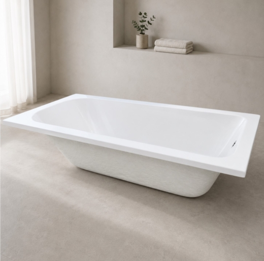 Ванна акриловая KO&PO 4001, 130×70 см, прямоугольная (С10020) - 3