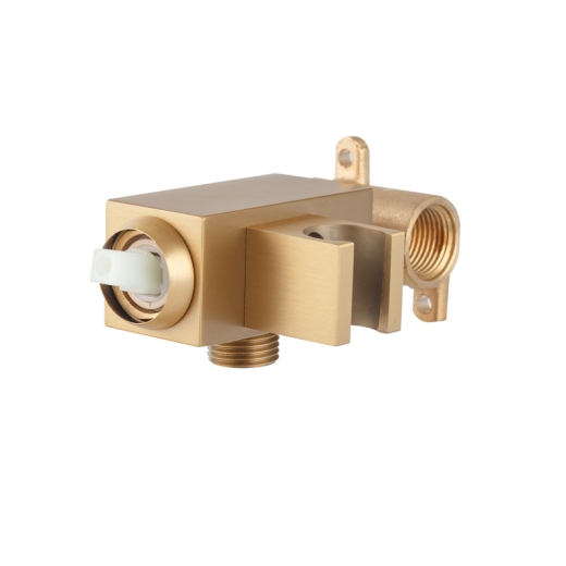 Змішувач для гігієнічного душу прихованого монтажу Haiba KUBUS 002 (INNER) BRUSHED GOLD, колір «Матове золото» (HB9625) - 3