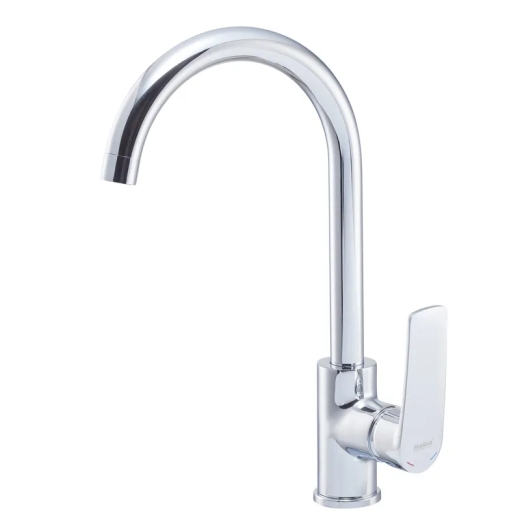 Змішувач для кухні Haiba TROYA 017 (NUT), високий, колір «Хром» (HB9662) - 1