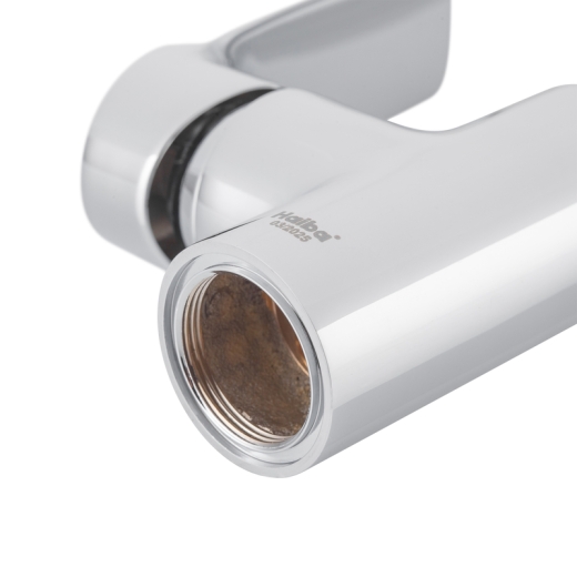 Змішувач для кухні Haiba TROYA 017 (NUT), високий, колір «Хром» (HB9662) - 6