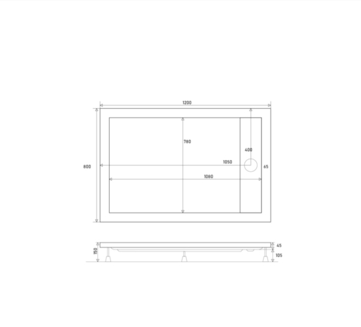Душовий піддон SHOWER Drop 120×80 (С15196) - 2