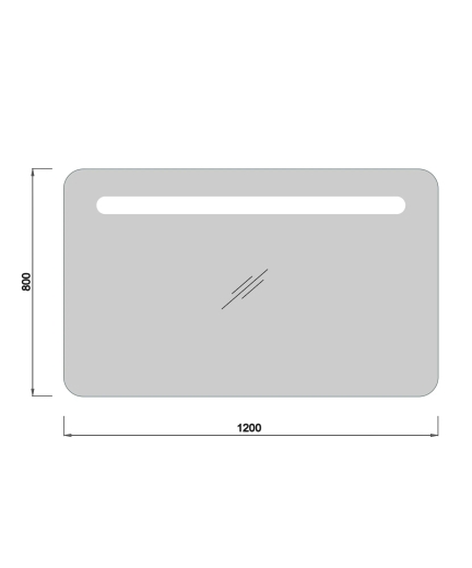 Дзеркало Мойдодир Baki 120х80 з LED-підсвіткою (00-0009334) - 4