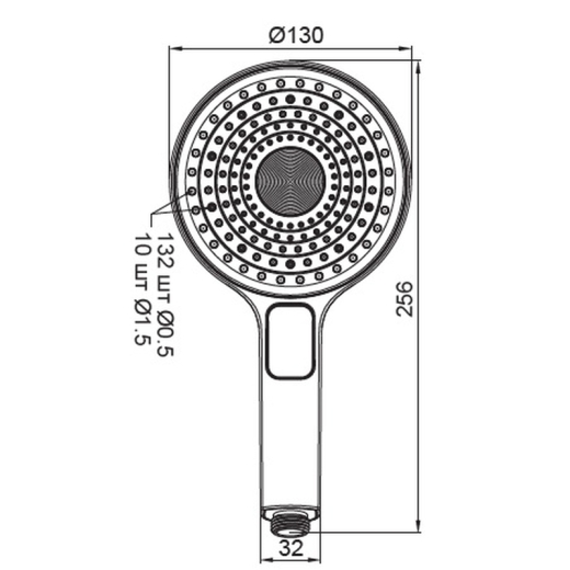 Лійка для душу KOER KP-0403-05 (KR4993) - 2