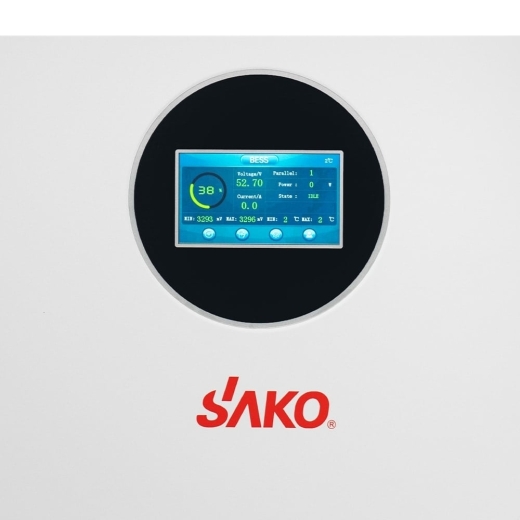Гібридний інвертор Sako SUNON V 6.5KVA/6200W/48V+120A MPPT + Акумуляторна батарея літій-залізо-фосфатна 100А*год 51.2В 5120Вт*год SK-51.2V100Ah (42-00165+42-00177) - 6
