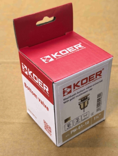 Донний клапан для раковини KOER PW-01-10 (KR5193) - 7