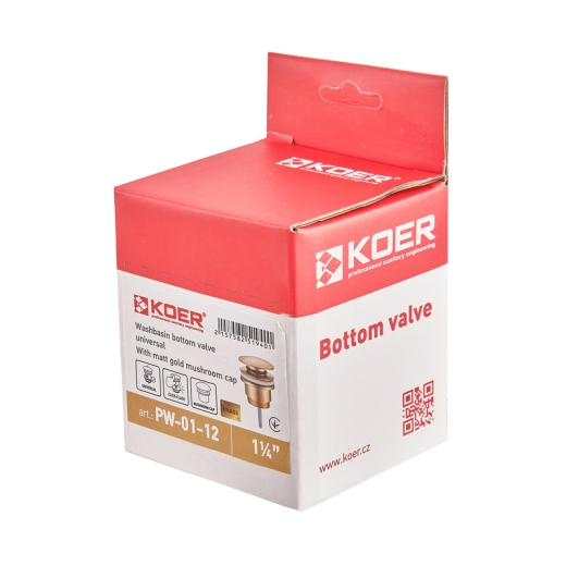 Донний клапан для раковини KOER PW-01-12 (KR5194) - 5