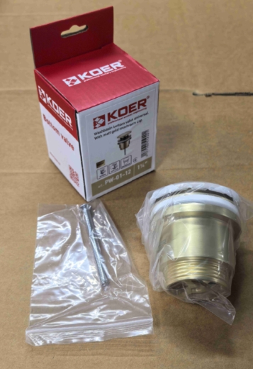 Донний клапан для раковини KOER PW-01-12 (KR5194) - 6
