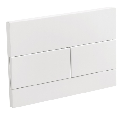 Панель змиву  KOER KT-0603-03 240x160x10mm біла, лінійна прямокутна кнопка (KR5318) - 3