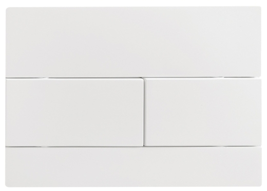 Панель змиву  KOER KT-0603-03 240x160x10mm біла, лінійна прямокутна кнопка (KR5318) - 4