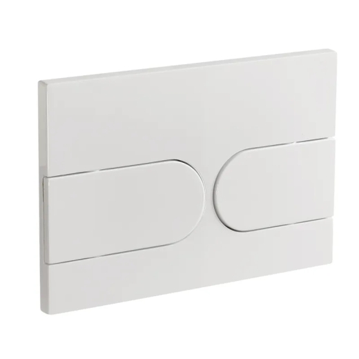 Панель змиву  KOER KT-0604-03 240x160x10mm біла, закруглена кнопка (KR5322) - 1