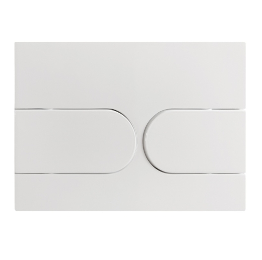 Панель змиву  KOER KT-0604-03 240x160x10mm біла, закруглена кнопка (KR5322) - 4