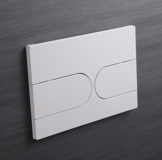 Панель змиву  KOER KT-0604-03 240x160x10mm біла, закруглена кнопка (KR5322) - 5