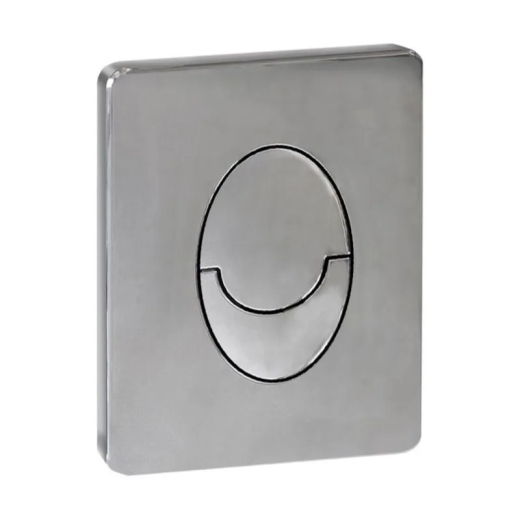 Панель змиву  KOER KT-0606-01 157x198x10mm хром, овальна кнопка (KR5342) - 1