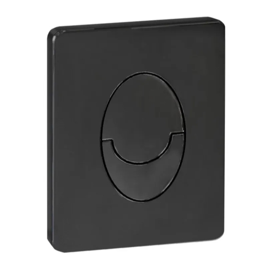 Панель змиву  KOER KT-0606-05 157x198x10mm чорна матова, овальна кнопка (KR5343) - 1