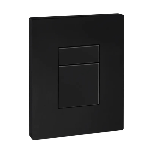 Панель змиву  KOER KT-0607-05 157x198x10mm чорна матова, прямокутна кнопка (KR5346) - 1