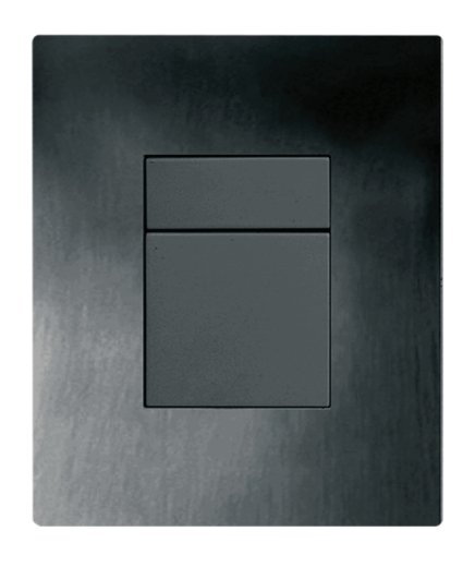 Панель змиву  KOER KT-0607-05 157x198x10mm чорна матова, прямокутна кнопка (KR5346) - 3