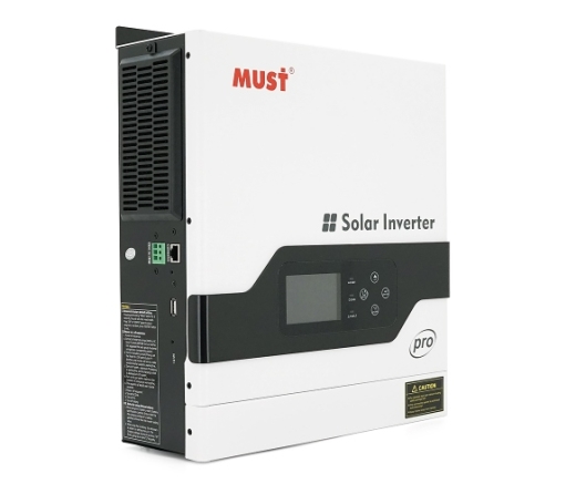 Гібридний інвертор MUST PV18-2012PRO, 2000 Вт/1600 Вт, 12 В, струм заряду 80 А, Wi-Fi, RS485/CAN, 170–280 В, MPPT 80 А, 30–320 В постійного струму, 6,2 кг (PV18-2012PRO) - 1