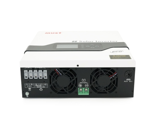 Гібридний інвертор MUST PV18-2012PRO, 2000 Вт/1600 Вт, 12 В, струм заряду 80 А, Wi-Fi, RS485/CAN, 170–280 В, MPPT 80 А, 30–320 В постійного струму, 6,2 кг (PV18-2012PRO) - 3