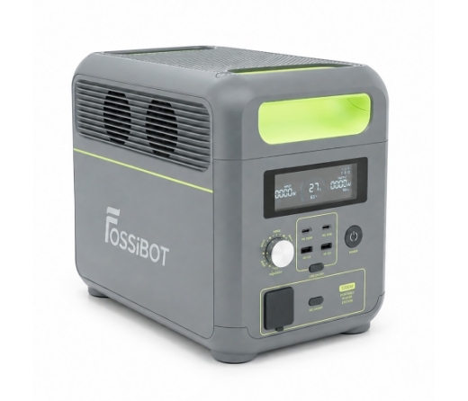 Портативна зарядна станція FOSSiBOT F1200, 1200W/1024Wh LiFePO₄, MPPT 200W max, CarPort-12V-10A, 2xAC230V, 2xUSB-A-18W, 2xUSB-C-100W, Wi-Fi, 2 мм, 11,5 кг - 3