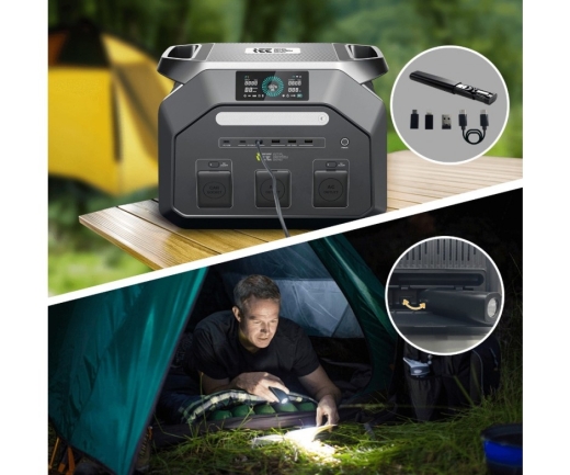 Зарядна станція IEETek P1800, 1024 Вт·год, LiFePO4 - 6