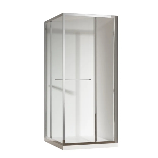 Душова кабіна без піддону правостороння KOER SR SC09 90x90x200 прозоре скло EASY CLEAN хром (KR5770) - 1